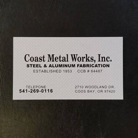 metal fabricators coos county oregon|coast metal works inc.